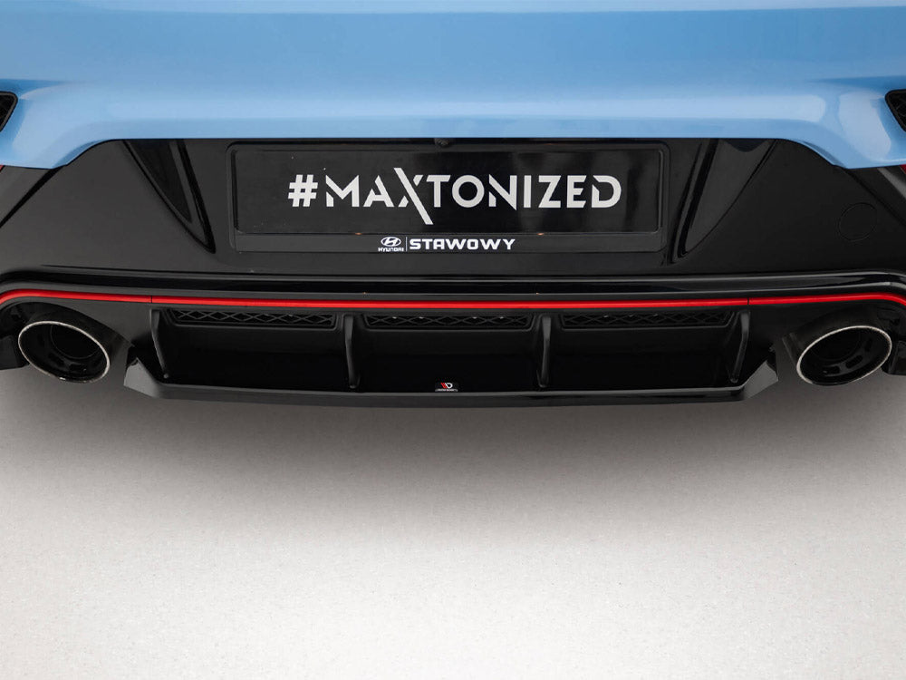 Central Rear Splitter compatible with Hyundai Veloster N Mk2