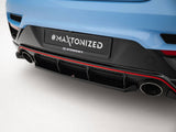 Central Rear Splitter compatible with Hyundai Veloster N Mk2