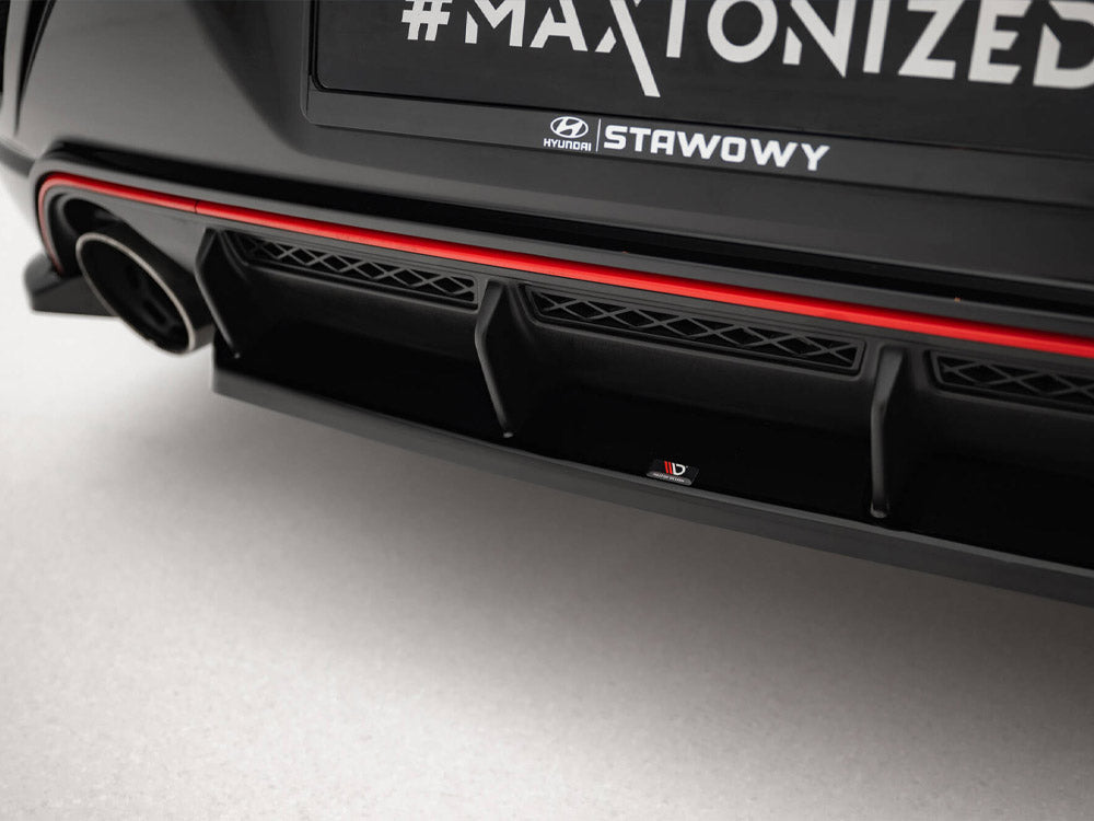 Central Rear Splitter compatible with Hyundai Veloster N Mk2