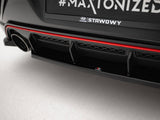 Central Rear Splitter compatible with Hyundai Veloster N Mk2