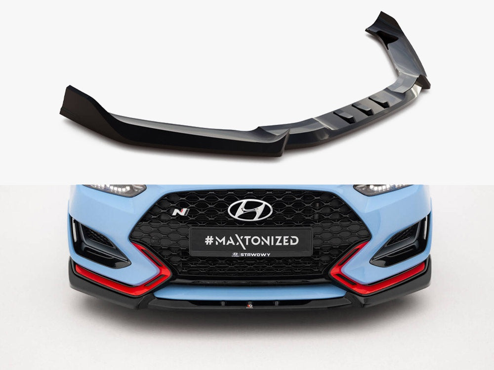 Front Splitter V.2 compatible with Hyundai Veloster N Mk2