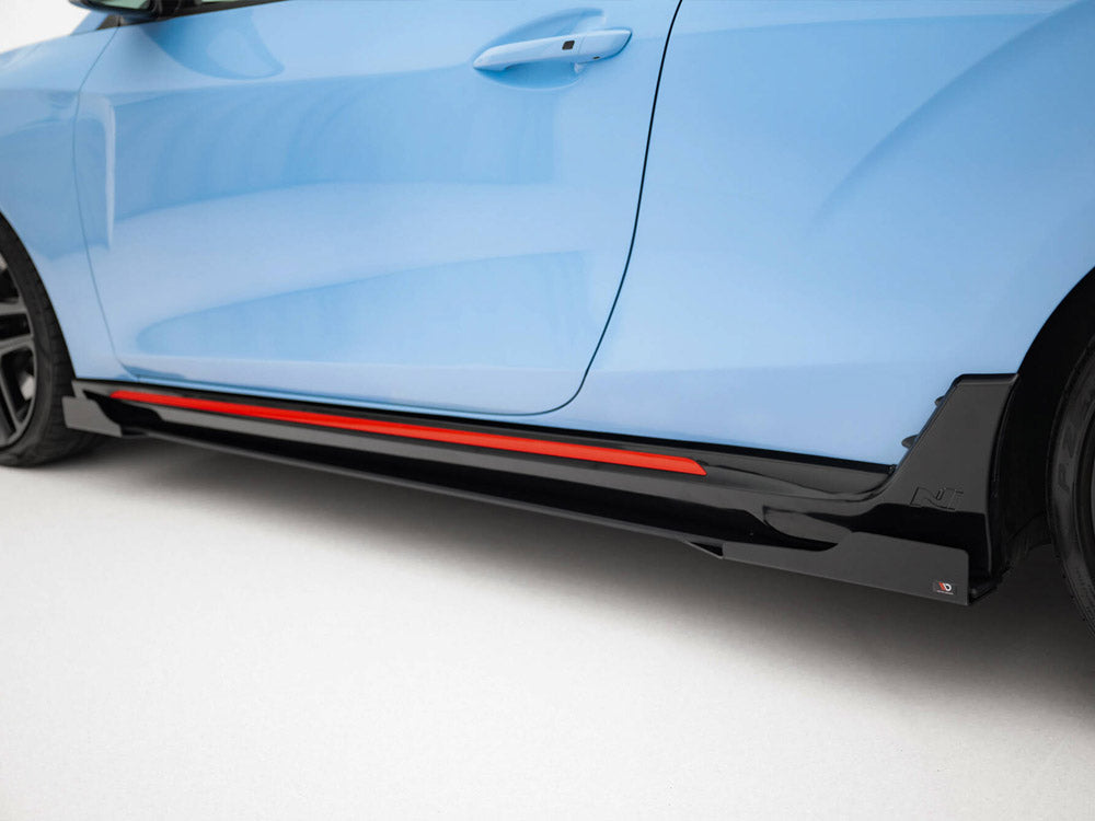 Street PRO Side Skirts Diffusers + Flaps compatible with Hyundai Veloster N Mk2
