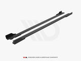 Street PRO Side Skirts Diffusers + Flaps compatible with Hyundai Veloster N Mk2