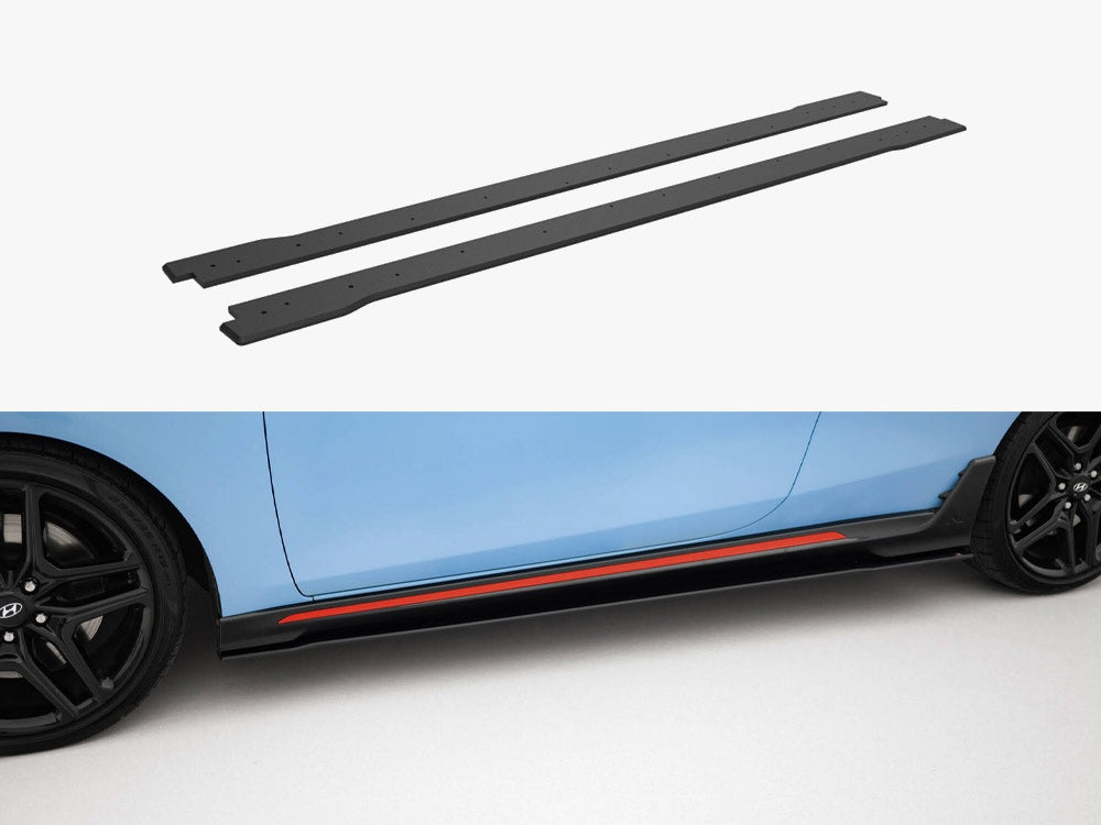 Street PRO Side Skirts Diffusers compatible with Hyundai Veloster N Mk2