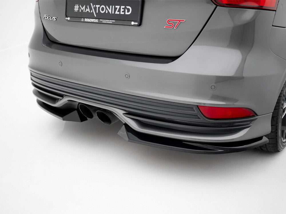 Rear Side Splitters V.3 compatible with Ford Focus ST Mk3 Facelift