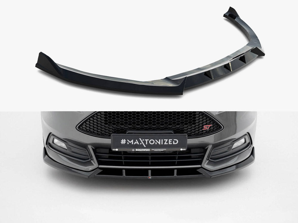 Front Splitter V.6 compatible with Ford Focus ST Mk3 Facelift