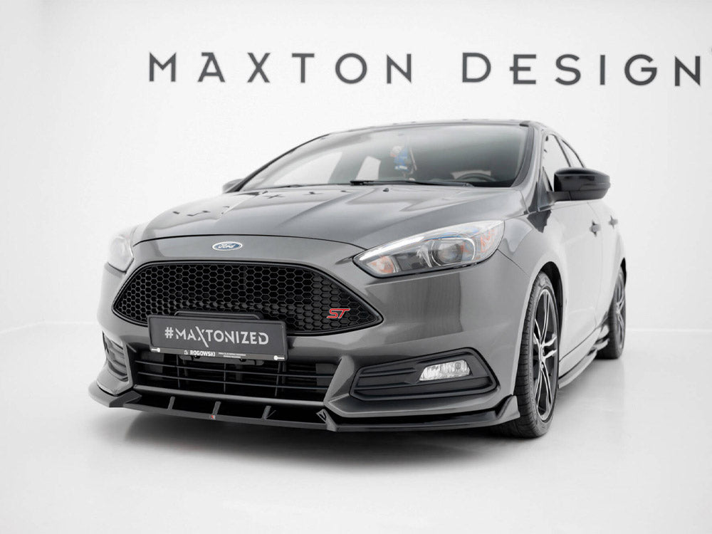 Front Splitter V.6 compatible with Ford Focus ST Mk3 Facelift