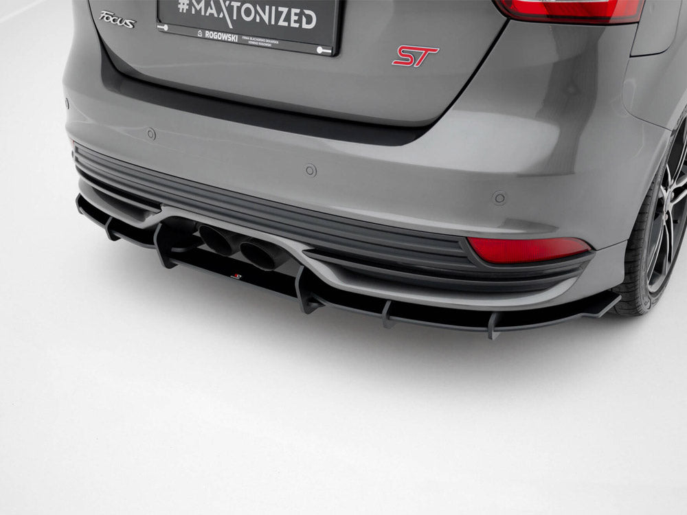 Street PRO Rear Diffuser compatible with Ford Focus ST Mk3 Facelift