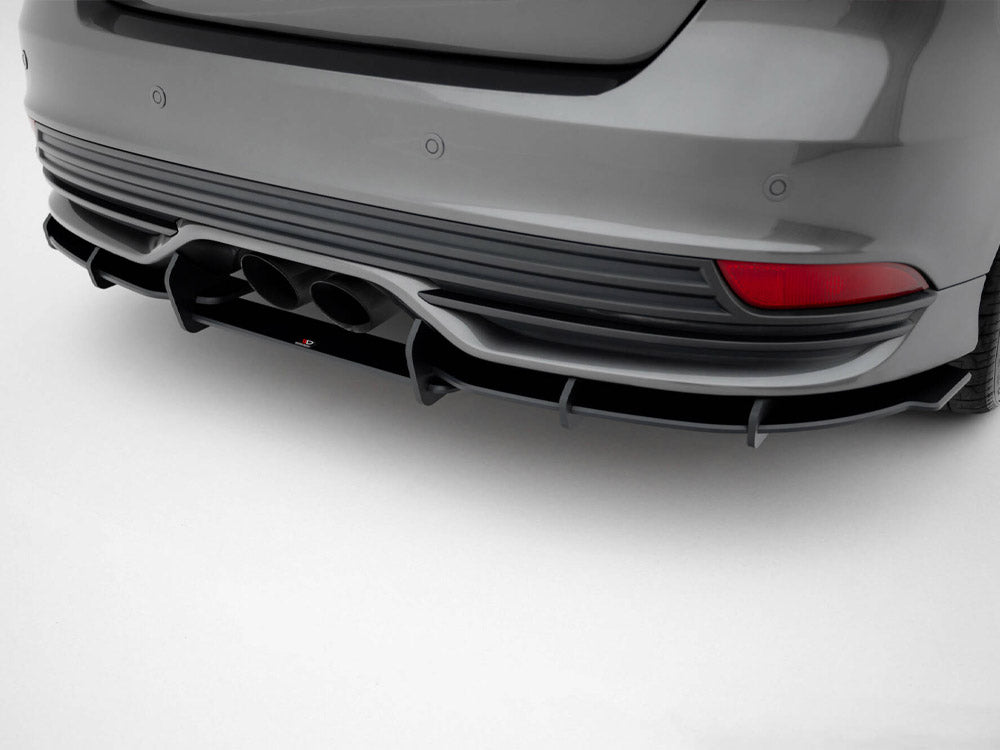 Street PRO Rear Diffuser compatible with Ford Focus ST Mk3 Facelift