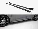 Street PRO Side Skirts Diffusers + Flaps compatible with Ford Focus ST Mk3 Facelift