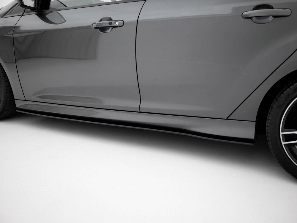 Street PRO Side Skirts Diffusers compatible with Ford Focus ST Mk3 Facelift