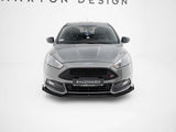 Street PRO Front Splitter + Flaps compatible with Ford Focus ST Mk3 Facelift