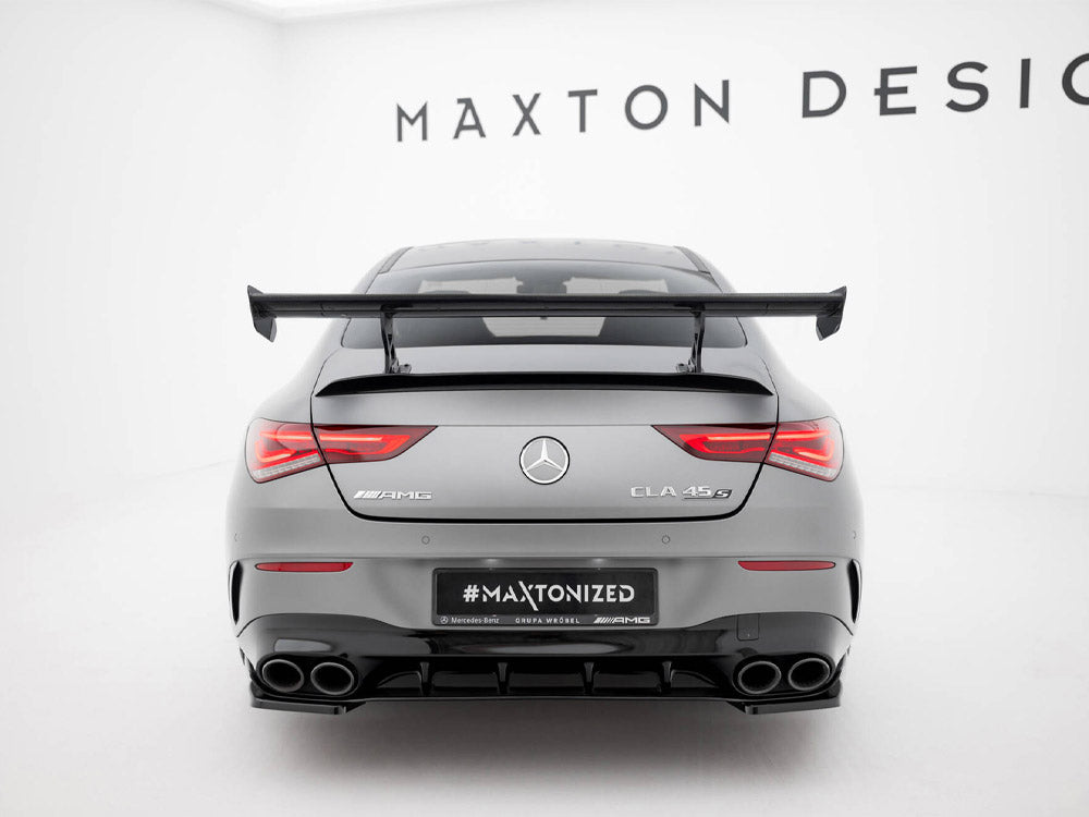 Carbon Spoiler With Internal Brackets Uprights compatible with Mercedes-Benz CLA Coupe C118 / C118 Facelift