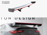 Carbon Spoiler With Internal Brackets Uprights + LED compatible with Mercedes-Benz CLA Coupe C118 / C118 Facelift