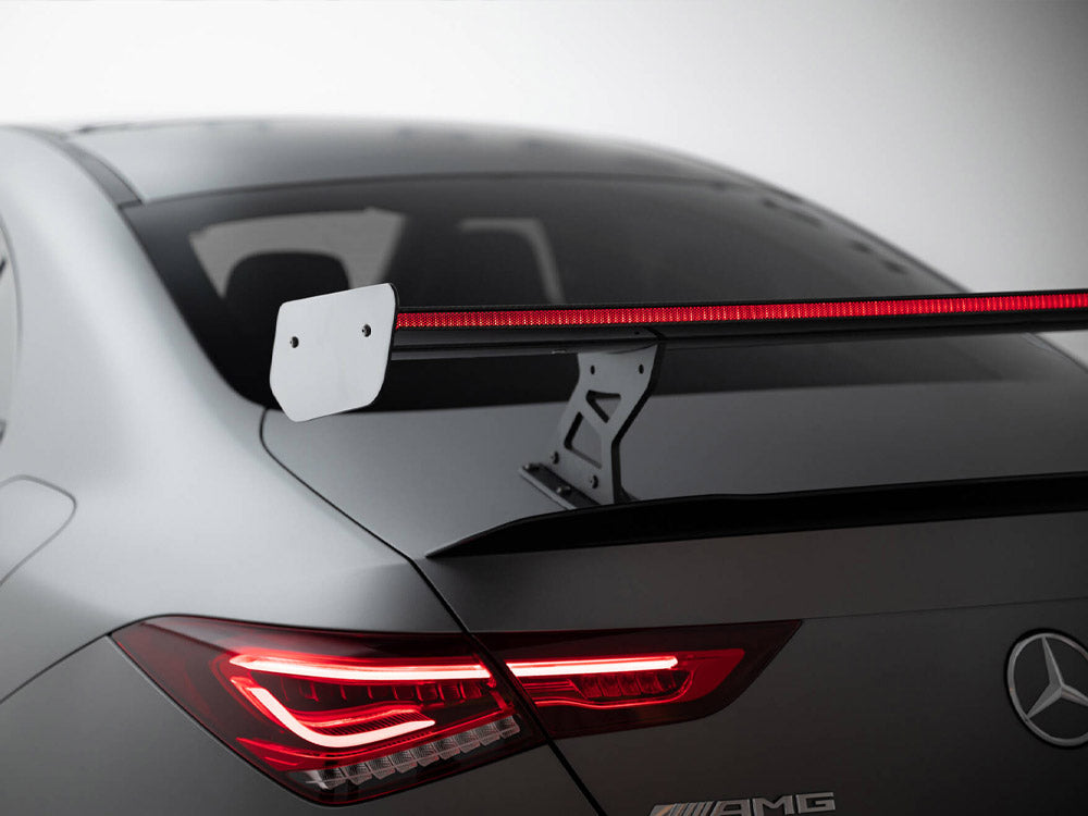 Carbon Spoiler With Internal Brackets Uprights + LED compatible with Mercedes-Benz CLA Coupe C118 / C118 Facelift