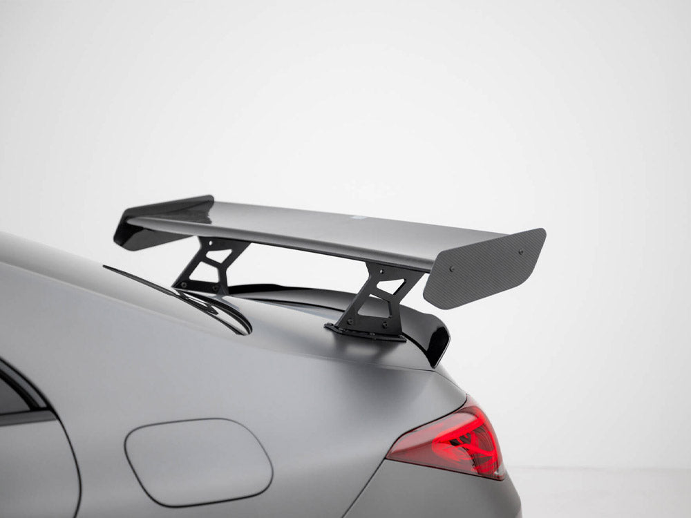 Carbon Spoiler With Internal Brackets Uprights + LED compatible with Mercedes-Benz CLA Coupe C118 / C118 Facelift
