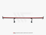 Carbon Spoiler With Internal Brackets Uprights + LED compatible with Mercedes-Benz CLA Coupe C118 / C118 Facelift