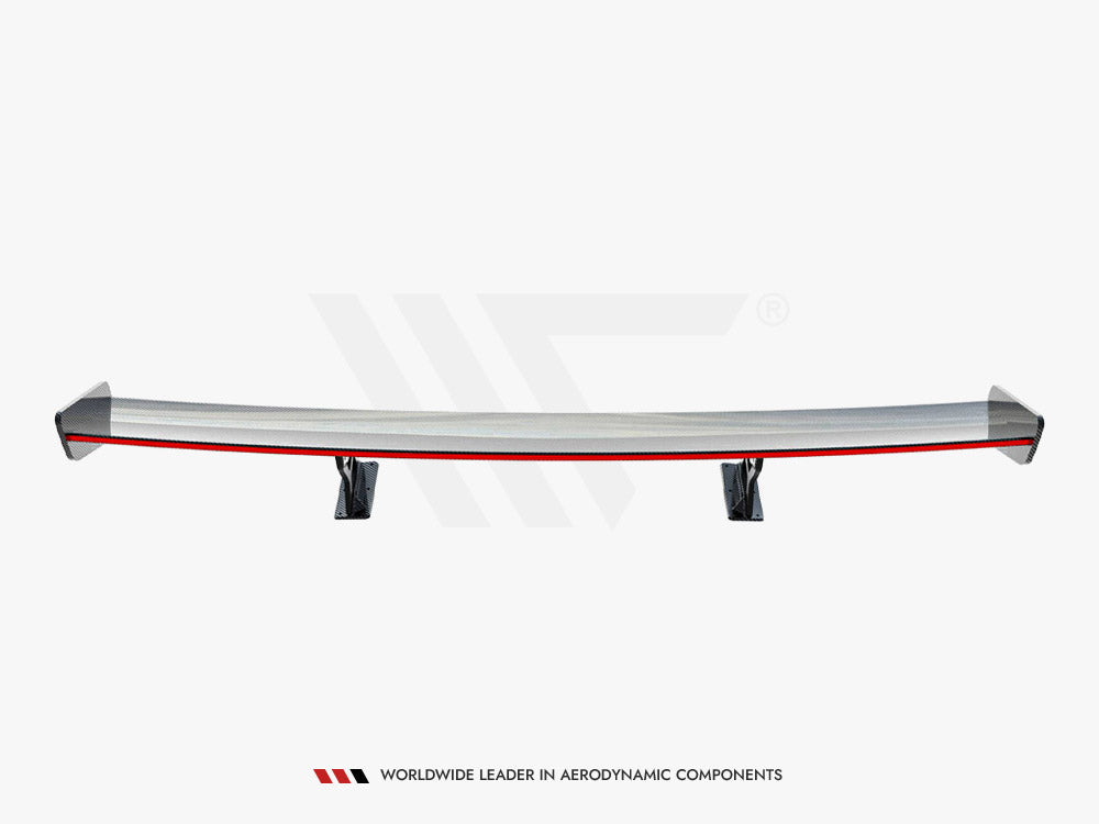 Carbon Spoiler With Internal Brackets Uprights + LED compatible with Mercedes-Benz CLA Coupe C118 / C118 Facelift