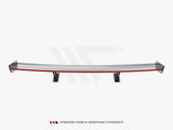 Carbon Spoiler With Internal Brackets Uprights + LED compatible with Mercedes-Benz CLA Coupe C118 / C118 Facelift