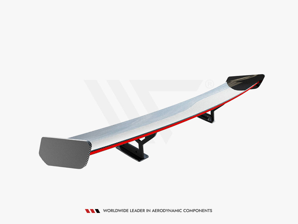 Carbon Spoiler With Internal Brackets Uprights + LED compatible with Mercedes-Benz CLA Coupe C118 / C118 Facelift