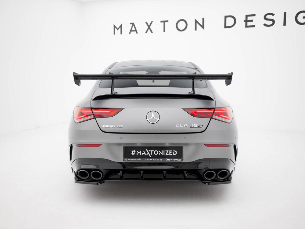 Carbon Spoiler With Upper Swan Mounting compatible with Mercedes-Benz CLA Coupe C118 / C118 Facelift