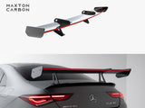 Carbon Spoiler With Upper Swan Mounting + LED compatible with Mercedes-Benz CLA Coupe C118 / C118 Facelift