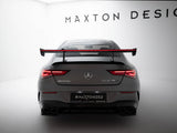 Carbon Spoiler With Upper Swan Mounting + LED compatible with Mercedes-Benz CLA Coupe C118 / C118 Facelift