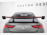 Carbon Spoiler With Upper Swan Mounting + LED compatible with Mercedes-Benz CLA Coupe C118 / C118 Facelift