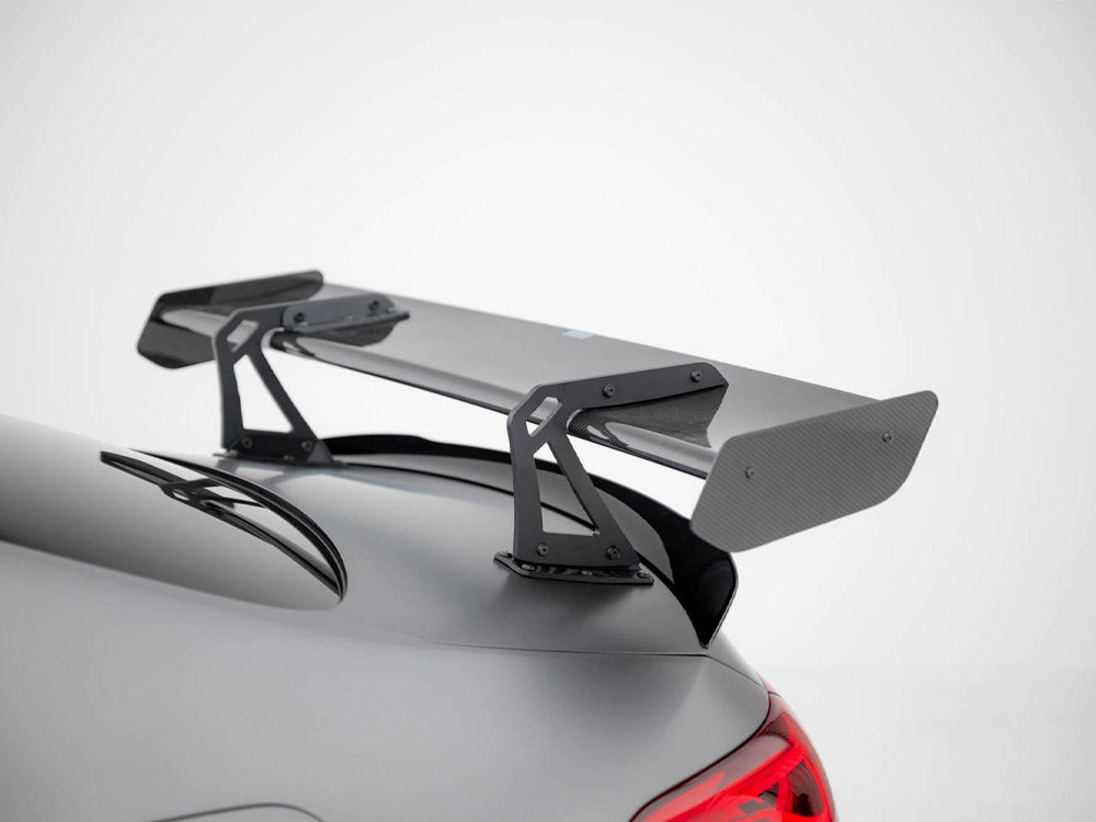 Carbon Spoiler With Upper Swan Mounting + LED compatible with Mercedes-Benz CLA Coupe C118 / C118 Facelift