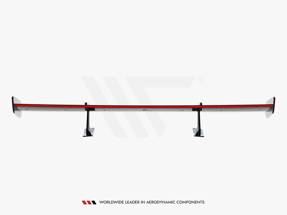 Carbon Spoiler With Upper Swan Mounting + LED compatible with Mercedes-Benz CLA Coupe C118 / C118 Facelift