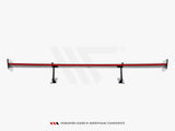 Carbon Spoiler With Upper Swan Mounting + LED compatible with Mercedes-Benz CLA Coupe C118 / C118 Facelift