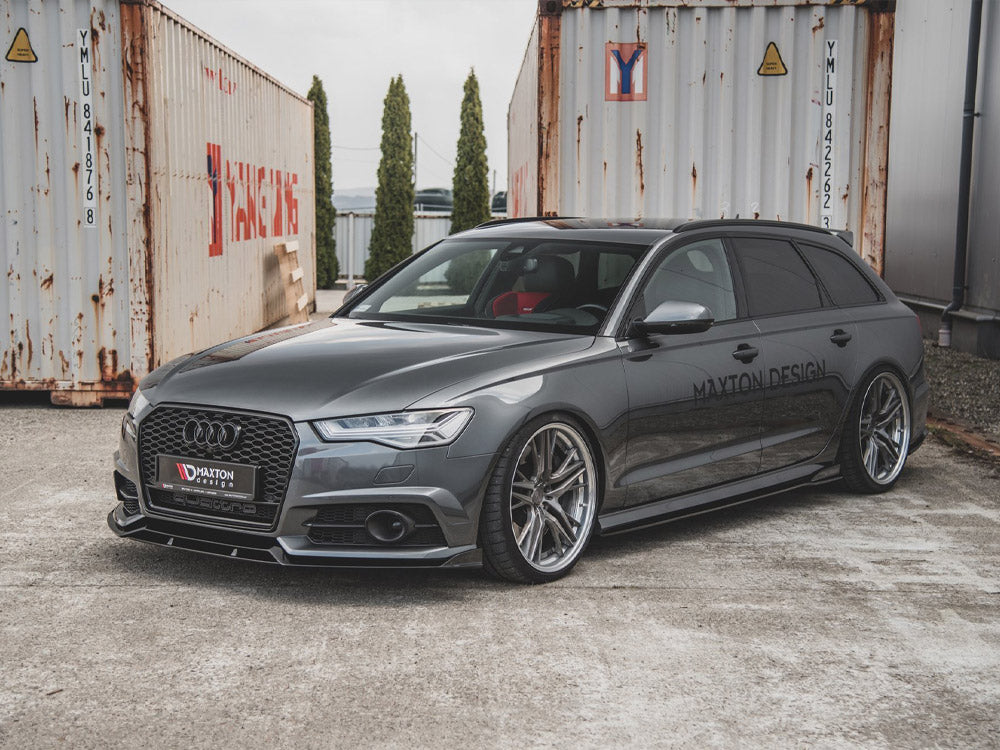 Side Skirts Diffusers compatible with Audi A6 / A6 C7 S Line / S6 C7 FL