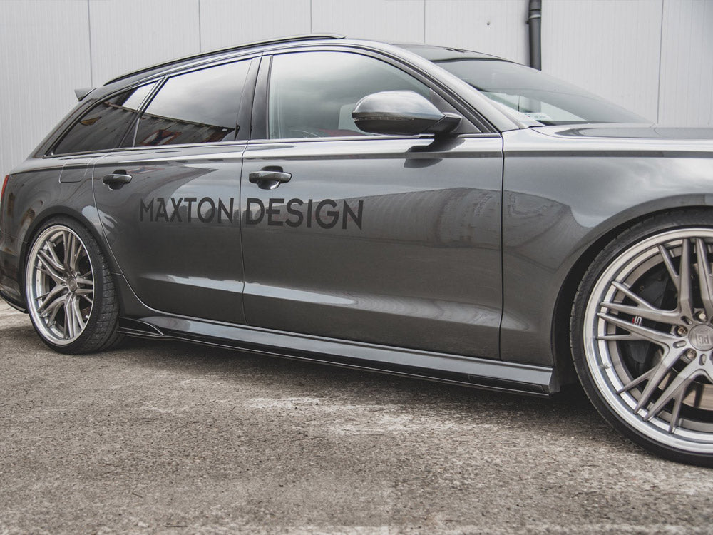 Side Skirts Diffusers compatible with Audi A6 / A6 C7 S Line / S6 C7 FL