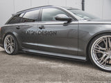 Side Skirts Diffusers compatible with Audi A6 / A6 C7 S Line / S6 C7 FL