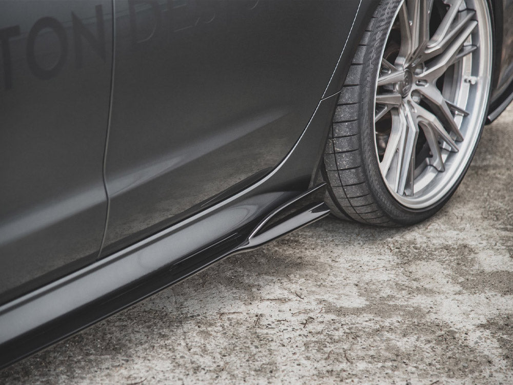 Side Skirts Diffusers compatible with Audi A6 / A6 C7 S Line / S6 C7 FL