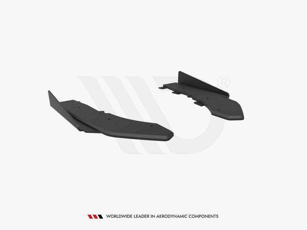 Street Pro Rear Side Splitters + Flaps compatible with BMW M440i G22 / G23