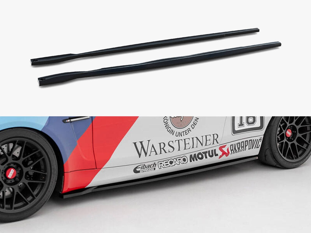 Side Skirts Diffusers compatible with BMW 1 M Coupe E82