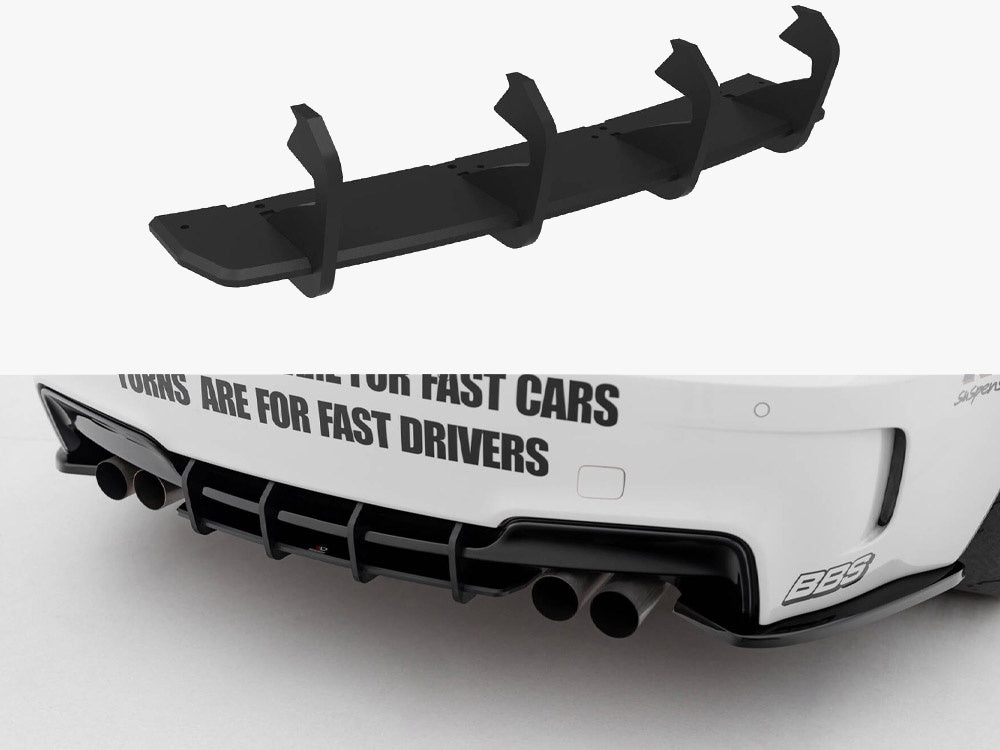 Street PRO Rear Diffuser compatible with BMW 1 M Coupe E82