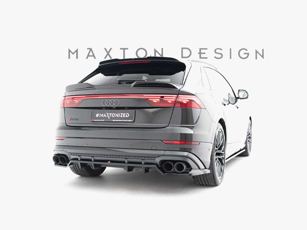Rear Splitter (Vertical Bars) V.2 compatible with Audi SQ8 / Q8 S Line Mk1 Facelift