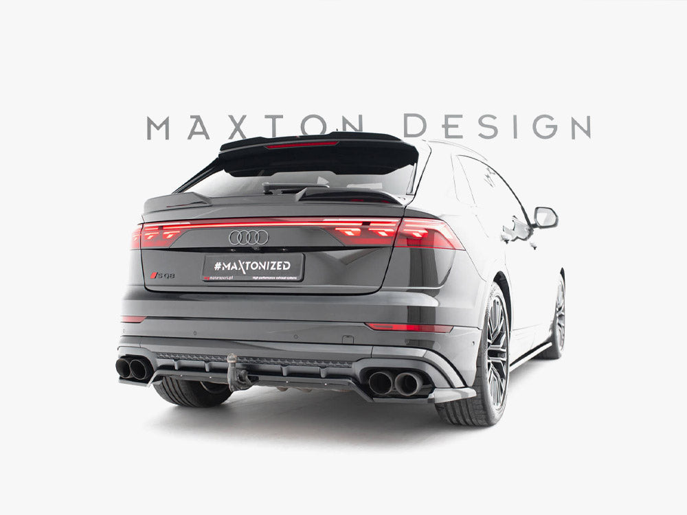 Rear Splitter (Vertical Bars) V.2 compatible with Audi SQ8 / Q8 S Line Mk1 Facelift