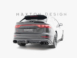Rear Splitter (Vertical Bars) V.2 compatible with Audi SQ8 / Q8 S Line Mk1 Facelift