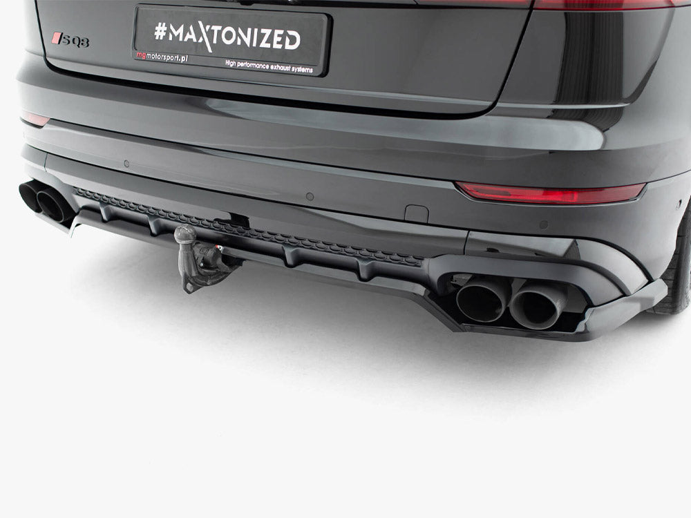 Rear Splitter (Vertical Bars) V.2 compatible with Audi SQ8 / Q8 S Line Mk1 Facelift