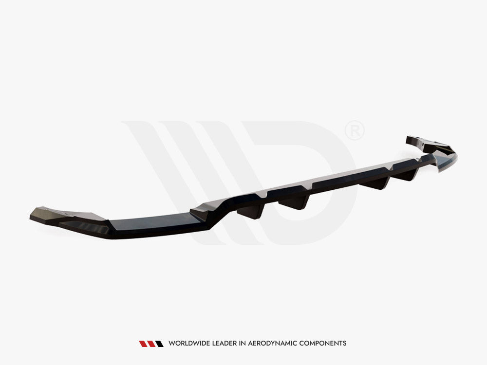 Rear Splitter (Vertical Bars) V.2 compatible with Audi SQ8 / Q8 S Line Mk1 Facelift