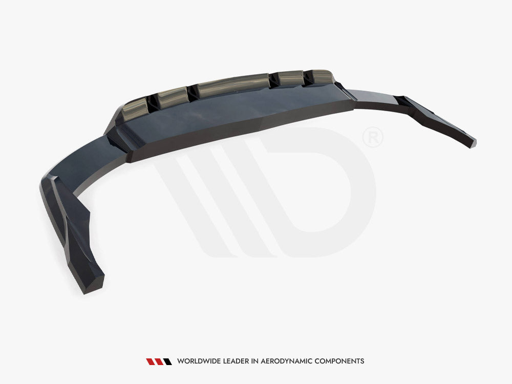 Rear Splitter (Vertical Bars) V.2 compatible with Audi SQ8 / Q8 S Line Mk1 Facelift