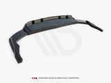 Rear Splitter (Vertical Bars) V.2 compatible with Audi SQ8 / Q8 S Line Mk1 Facelift