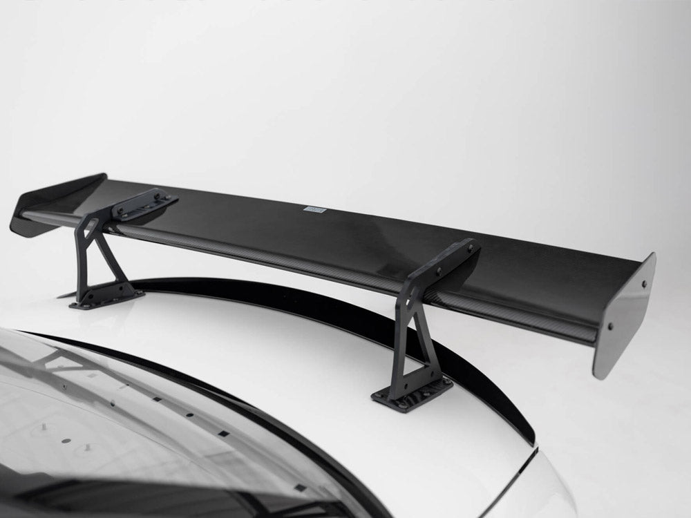 Carbon Spoiler With Upper Swan Mounting + LED compatible with BMW 1 M E82