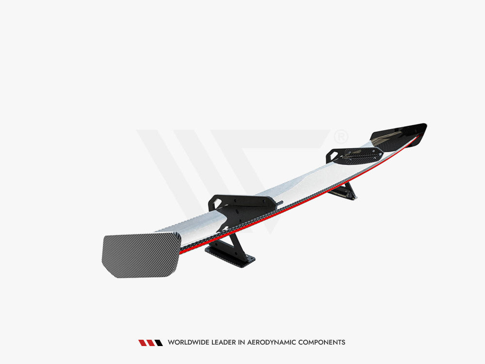 Carbon Spoiler With Upper Swan Mounting + LED compatible with BMW 1 M E82