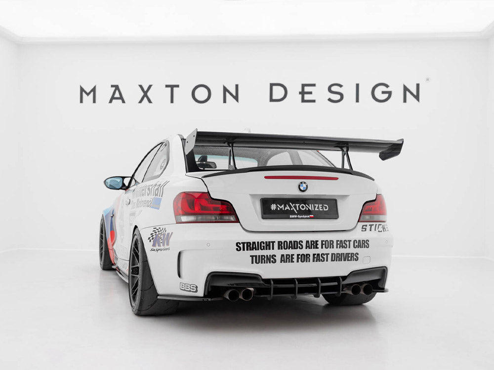 Carbon Spoiler With Upper Swan Mounting compatible with BMW 1 M E82