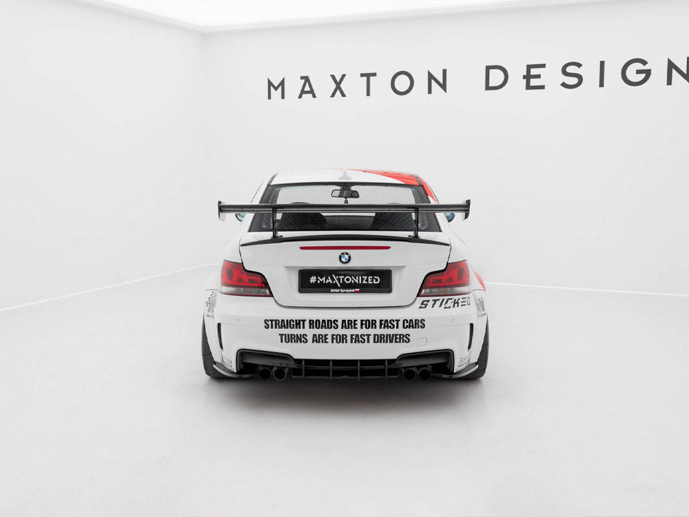 Carbon Spoiler With Internal Brackets Uprights V.2 compatible with BMW 1 M E82
