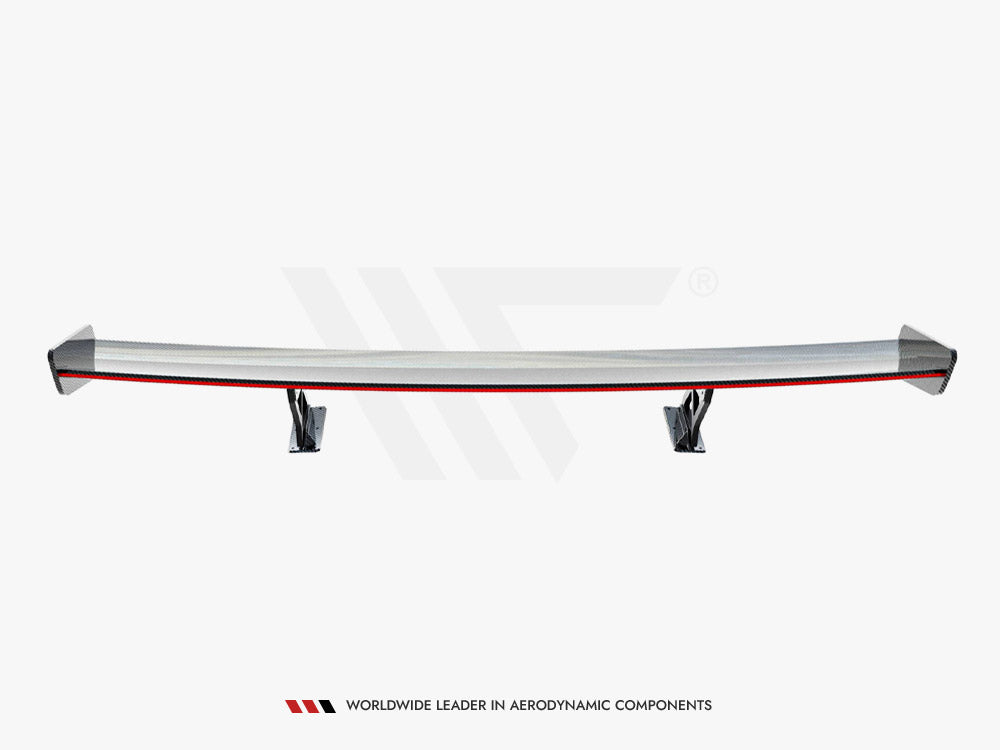 Carbon Spoiler With Internal Brackets Uprights V.2 + LED compatible with BMW 1 M E82